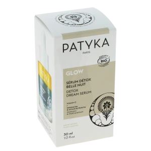 Patyka Glow Sérum Détox Belle Nuit Flacon Compte-gouttes De 30 Ml