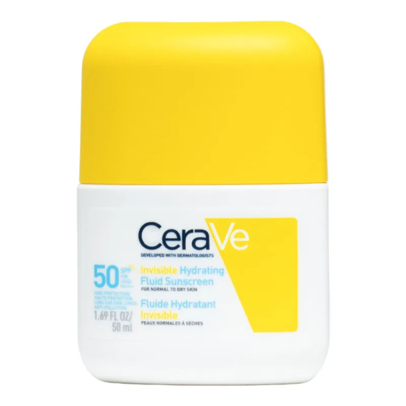 FLUIDE Hydratant Invisible SPF50+ Peaux Normales à Cerave 50ML