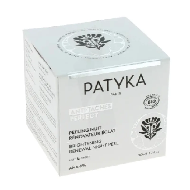 PEELING Anti Taches Perfect Nuit Rénovateur Éclat Pot de Patyka 50 Ml