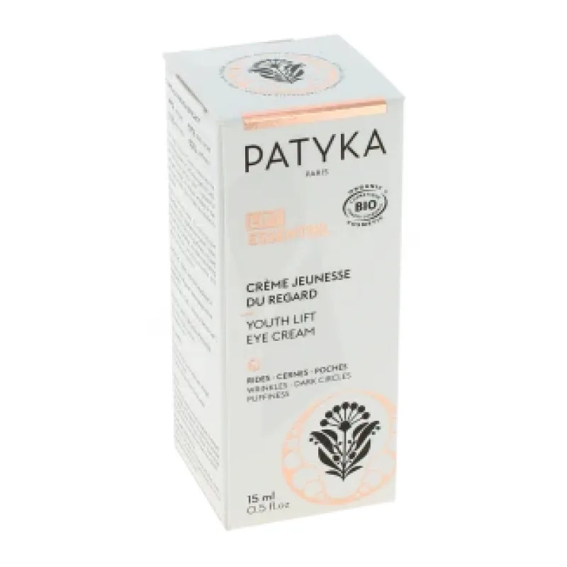 CRÈME Lift Essentiel Jeunesse du Regard Flacon Patyka 15 Ml