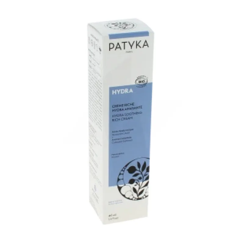 CRÈME Hydra Riche Hydra Apaisante Tube de Patyka 40 Ml