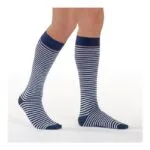 CHAUSSETTES DE CONTENTION Marinière Bleu Marine Sigvaris Classe 2