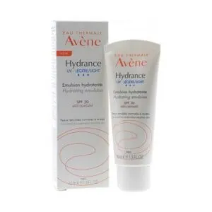 CRÈME SOLAIRE Hydrance UV Légère Émulsion Hydratante SPF30 Avène 40ml
