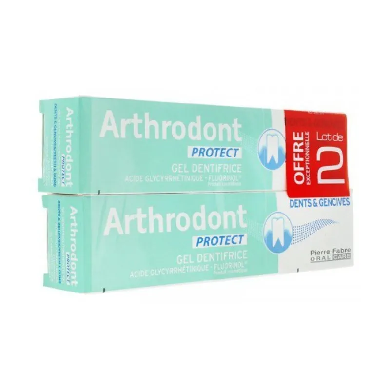 GEL Dents et Gencives Dentifrice Lot de Arthrodont Protect