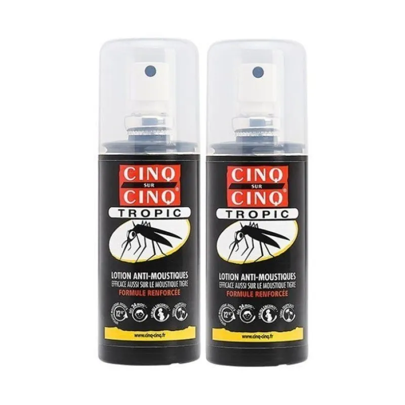 SPRAY Cinq sur Cinq Anti Moustique Tropic Cinq sur Cinq Spray Anti Moustique x2