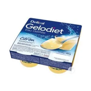 Delical Gelodiet Eau Gélifiée Goût Citron 4x120g