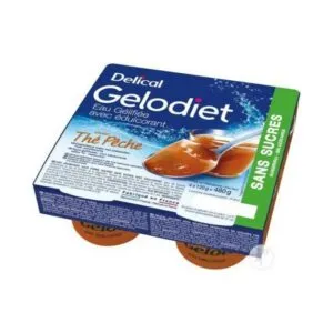 EAU Gelodiet Gélifiée Goût Thé Pêche Sans Delical x120