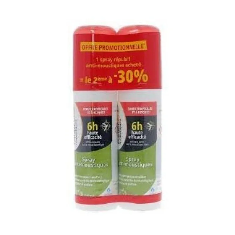 SPRAY Anti Moustiques Zones Tropicales et à Parasido 100 Ml