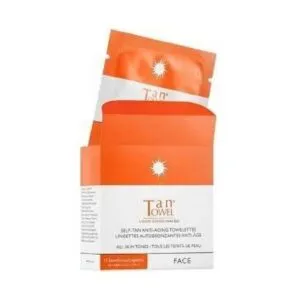 AUTOBRONZANT Serviettes de Bronzage pour le Visage Tantowel