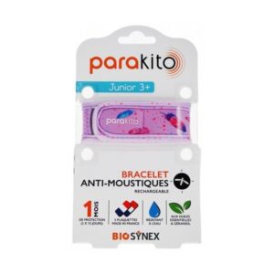 Parakito Spray Anti-Moustique — Bracelet Anti-Moustiques Rechargeable Junior Modèle : Plumes