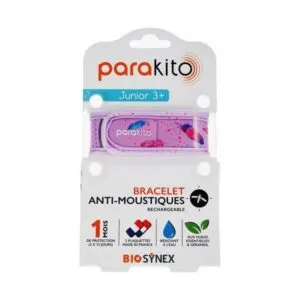 Parakito Spray Anti-Moustique — Bracelet Anti-Moustiques Rechargeable Junior Modèle : Plumes