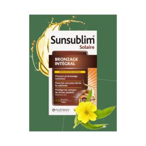 Nutreov Préparation Solaire — SUNSUBLIM Solaire Bronzage Intégral 90 Capsules