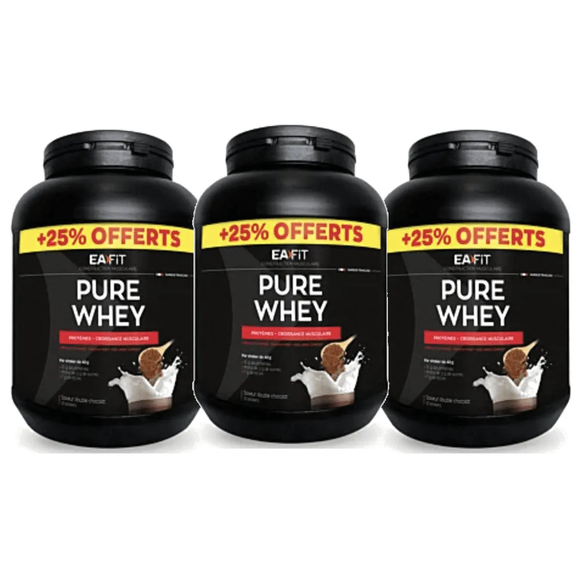 POUDRE PROTÉINÉE Programme 3 Mois Double Chocolat EA FIT 750g