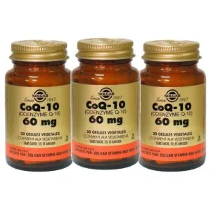COMPLÉMENT ALIMENTAIRE CoQ 10 60 Mg Végétales Programme 3 Mois 30 Gélules