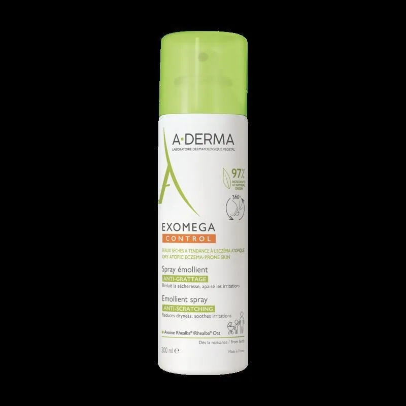 SPRAY ÉMOLLIENT Exomega Control Anti-Grattage A-Derma 200 Ml