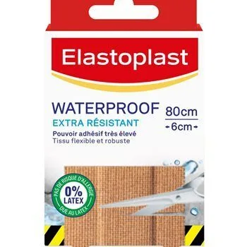 ELASTOPLAST WATERPROOF TISSU RESISTANT - bandes à découper - 10 x 6cm