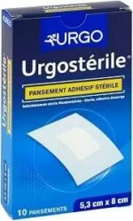 URGOstérile  pansement adhésif sterile 5.3 cm* 8 cm
