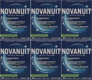 NOVANUIT SOMMEIL TRIPLE ACTION LOT DE 6 BOITES 6 MOIS DE TRAITEMENT