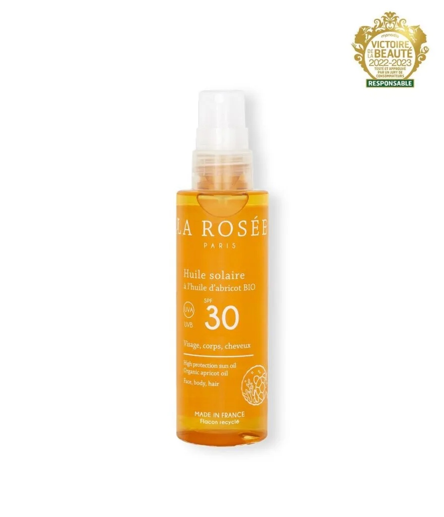 SOLAIRE HUILE SÈCHE Corps et Cheveux SPF30 La Rosée 150 Ml