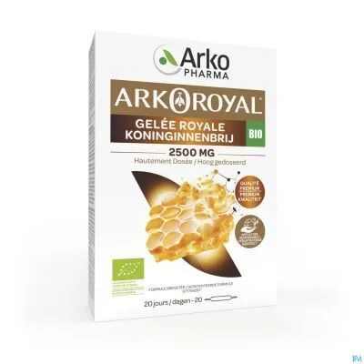 Arkoroyal Gelée Royale Bio 2500 mg - 20 ampoules