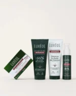 LUXEOL Routine Antichute Réactionnelle - Shampooing Antichute 200 ml +Après-Shampooing Antichute 200 ml+ Spray Antichute Réactionnelle 100 ml +Chute de Cheveux Réactionnelle 3 mois - 90 gélules