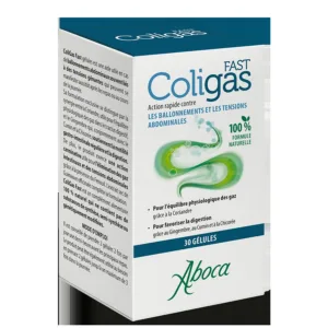 GÉLULES Coligas Fast Ballonnements et Gaz Aboca 30 Gélules