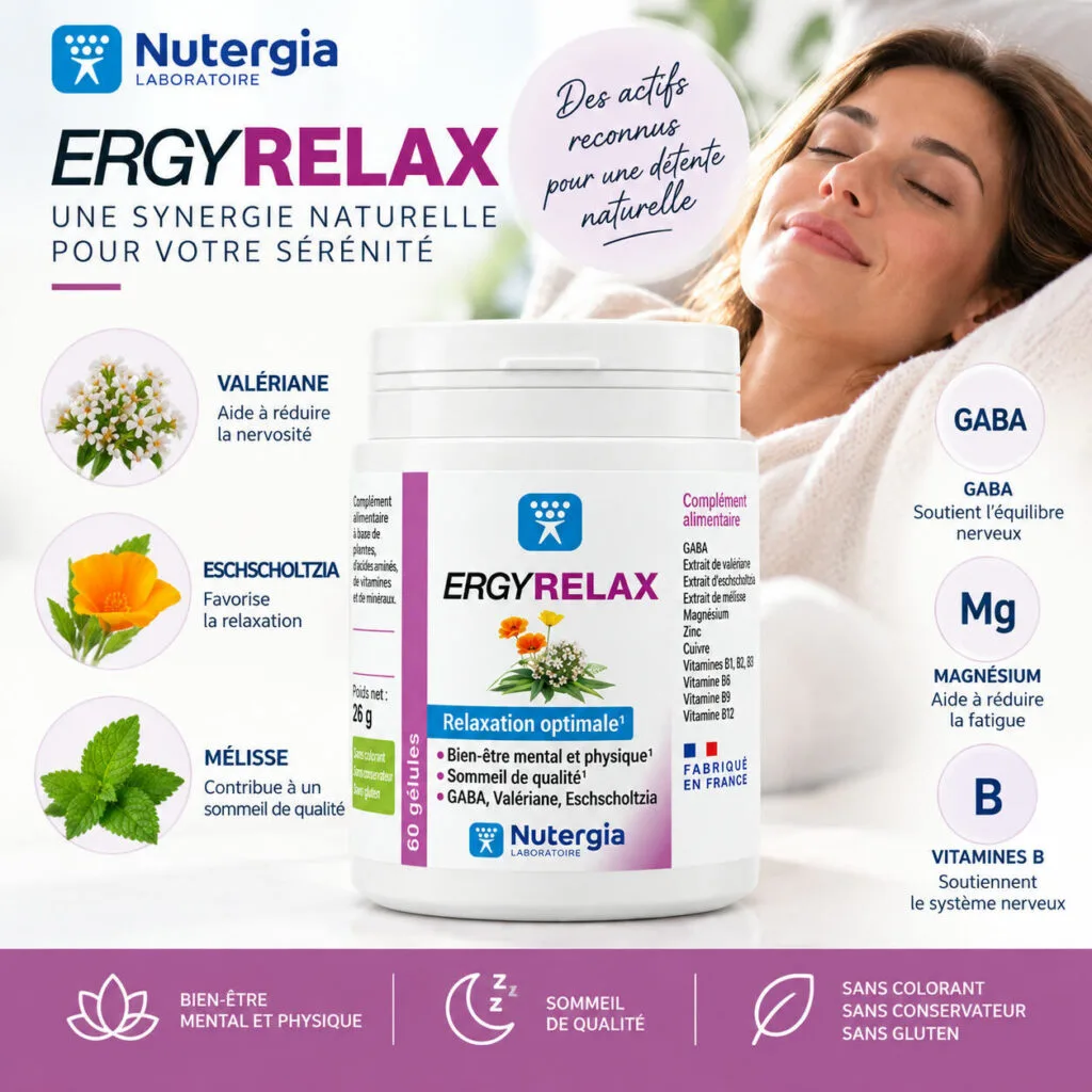 Ergyrelax Nutergia - valeriane eschscholtzia melissa GABA
