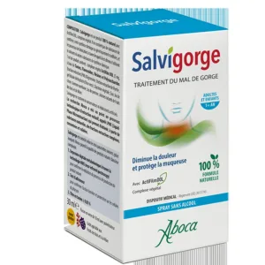 SPRAY Salvigorge 2Act Sans Alcool Mal de Gorge Aboca 30ml