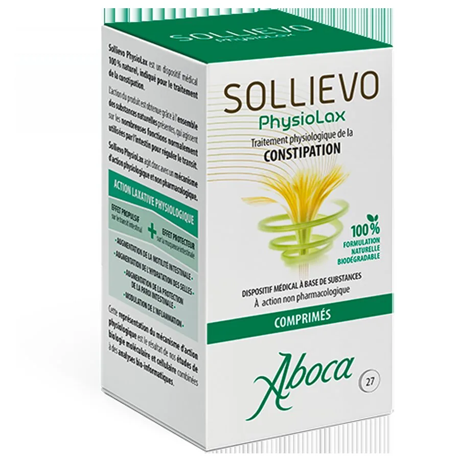 COMPRIMÉS Sollievo Physiolax Constipation Aboca 27 Comprimés