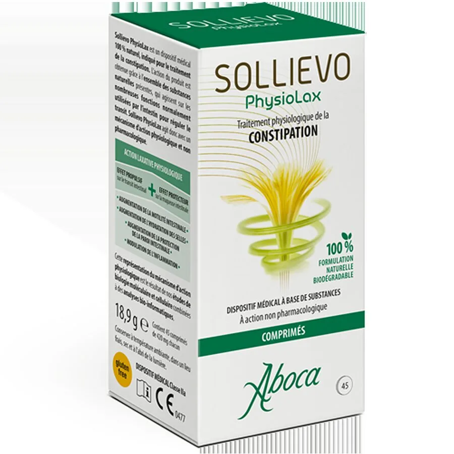 COMPRIMÉS Sollievo Physiolax Constipation Aboca 45 Comprimés