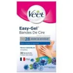 VEET Bandes de cire froide aisselles peau sensible 30 bandes