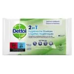 Dettol Lingettes hygieniques 2 en 1 mains et surfaces sachet de 12
