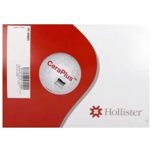 Hollister Moderma Flex CeraPlus convexe souple poche vidangeable urostomie standard 1 piece opaque predecoupee diametre 25 mm - boite de 10