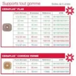 Hollister Conform 2 CeraPlus Support plan, anneau 45 mm, predecoupe 22 mm, bt 5