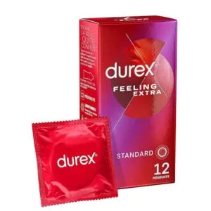 DUREX FEELING EXTRA preservatif lubrifie avec reservoir etui de 12