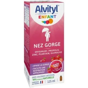 Alvityl Enfant Nez Gorge – solution buvable 125 ml