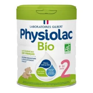 Physiolac Lait Bio 2ème âge 800 g