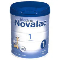 Novalac 1er âge lait poudre bébé 0-6 mois 800 g