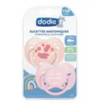 DODIE 2 sucettes anatomiques +18 mois Sunny rose