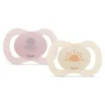 DODIE Sucettes anatomiques 0-2 mois rose et orange x2