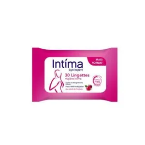 INTIMA GYN'EXPERT Lingettes intimes Cranberry boite de 30