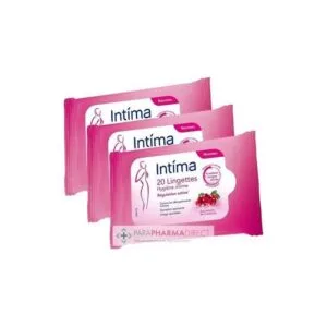 INTIMA GYN'EXPERT Lingettes intimes Cranberry 20 lot de 3