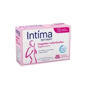 INTIMA GYN'EXPERT Lingettes intimes fraicheur boite de 12
