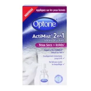 OPTONE ACTIMIST 2en1 Spray oculaire yeux secs + irrites 10 ml