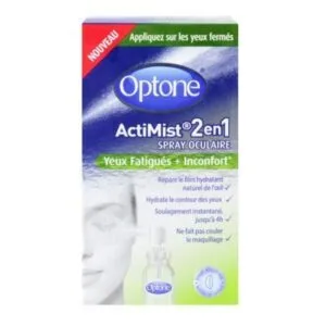 OPTONE ACTIMIST 2en1 Spray oculaire yeux fatigues + inconfort 10 ml