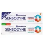 Sensodyne Sensibilite & Gencives Menthe Fraiche dentifrice lot 2 x 75 ml