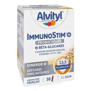 Alvityl Immunostim+ Probiotiques – 30 gélules