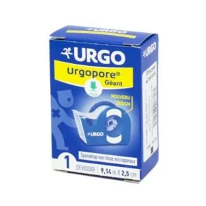 Urgo Medical Urgopore sparadrap microporeux 9,14 m x 2,5 cm devidoir unitaire