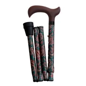 Herdegen Canne Derby pliante et reglable Cashmere Fantaisie - 110 kg