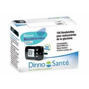Dinno — Bandelettes réactives CareSens, boîte de 100